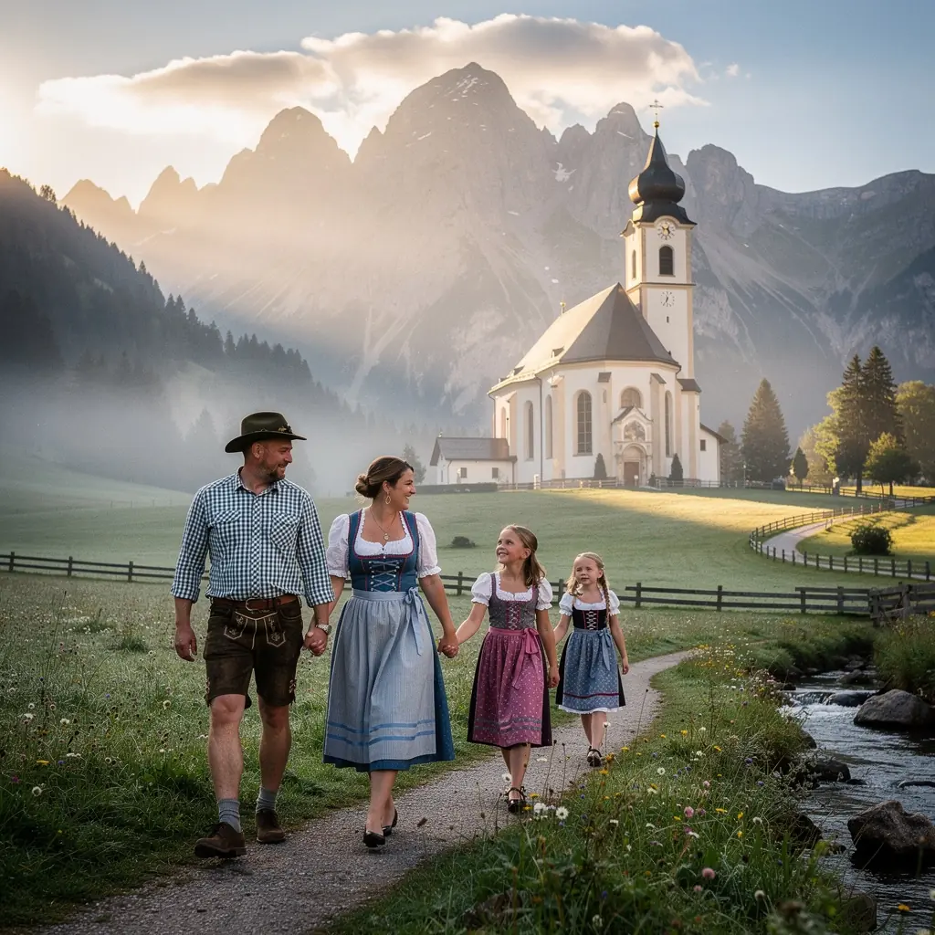 Blühende Wiesen mit Wildblumen vor dem Hintergrund der beeindruckenden Berggipfel.
